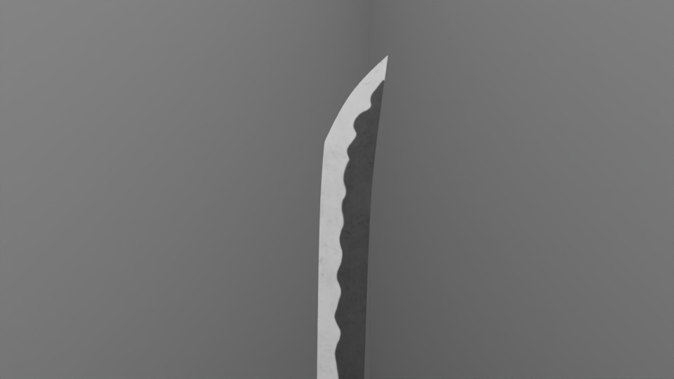 Blade of the 3D katana model