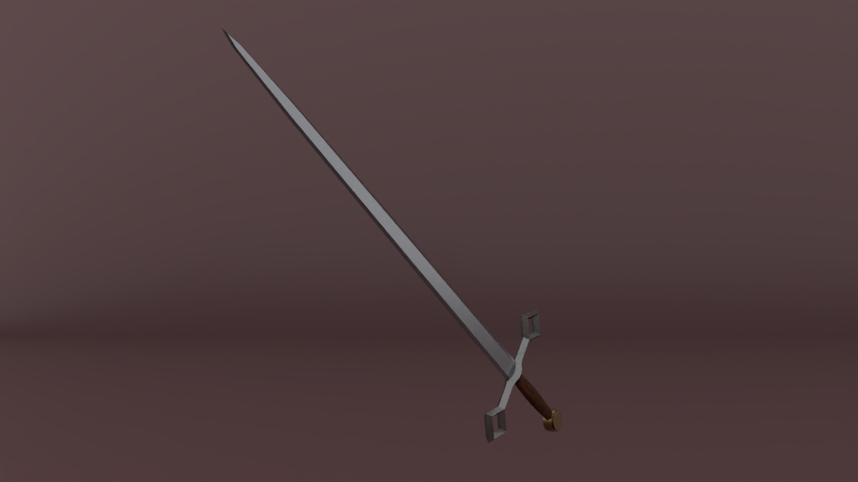 Angled render of the sword showcasing the blade's edge
