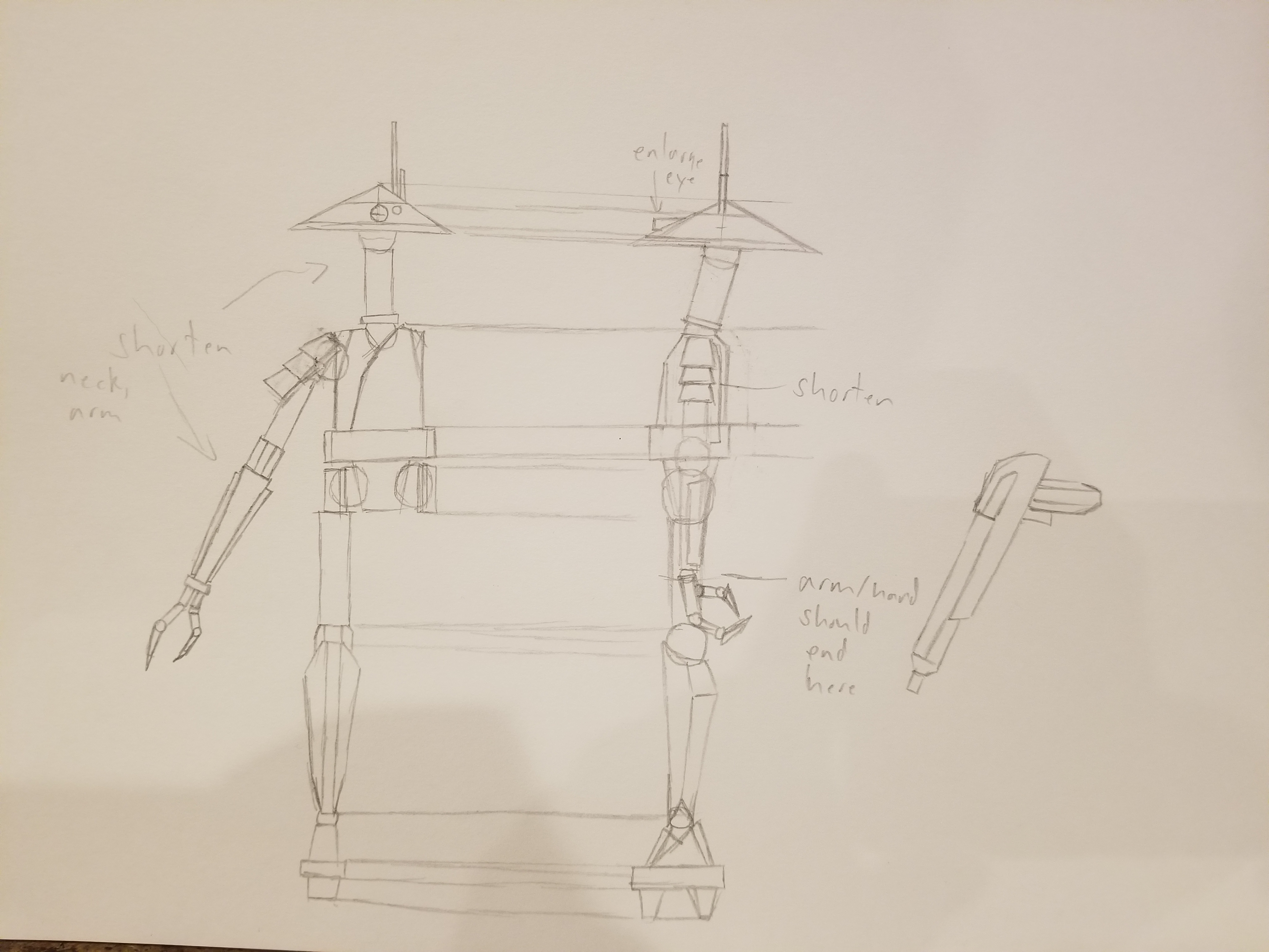Concept sketch made for the ronin and samurai characters.