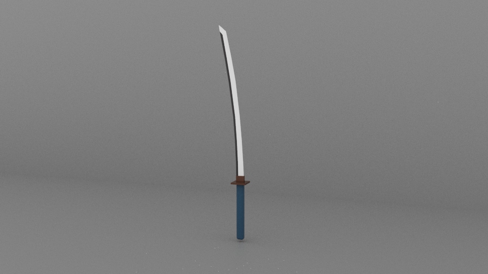 Katana model used for the ronin and samurai in the animation.
