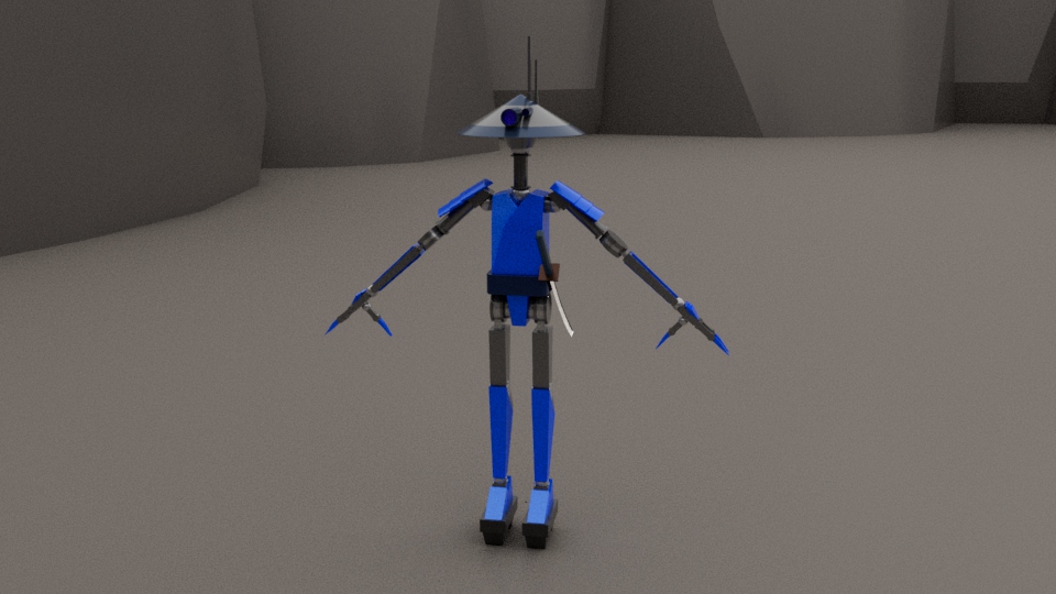 Character model of ronin.